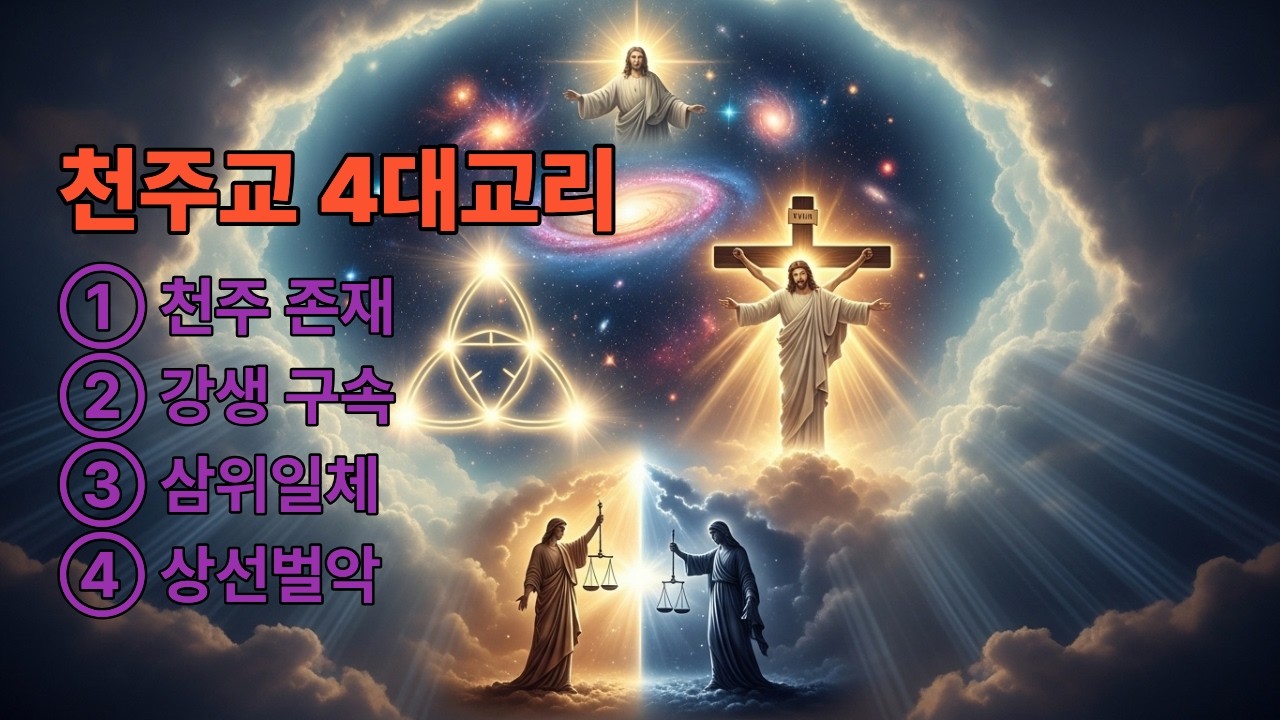 천주교 4대교리 묵상 │ 천주존재·삼위일체·강생구속·상선벌악 │ 가톨릭 신앙의 핵심
