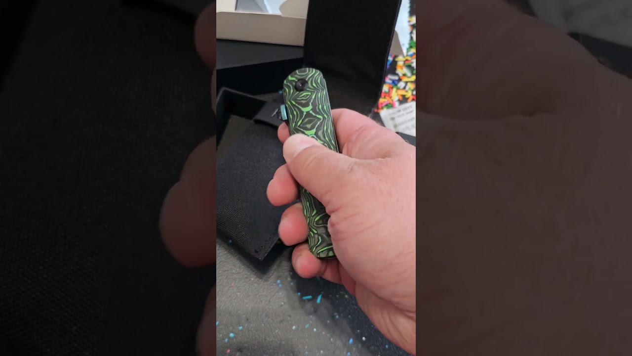 @KanseptKnives BTF Grass Green Fat Carbon S35VN! #knifecommunity #NKD #edc #pocketcheck #unboxing