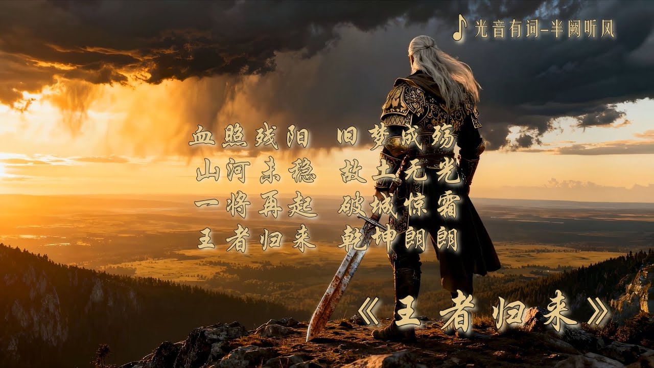《王者归来》｜史诗国风原创歌曲｜光音有词 · 半阙听风｜大爱无疆 · 护山河无恙（原创歌词MV）