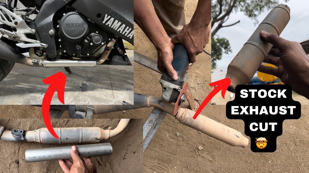 R15 v3/v4 catalytic converter removal🔥| Bs6 to Bs3 conversion | Exhaust sound modified