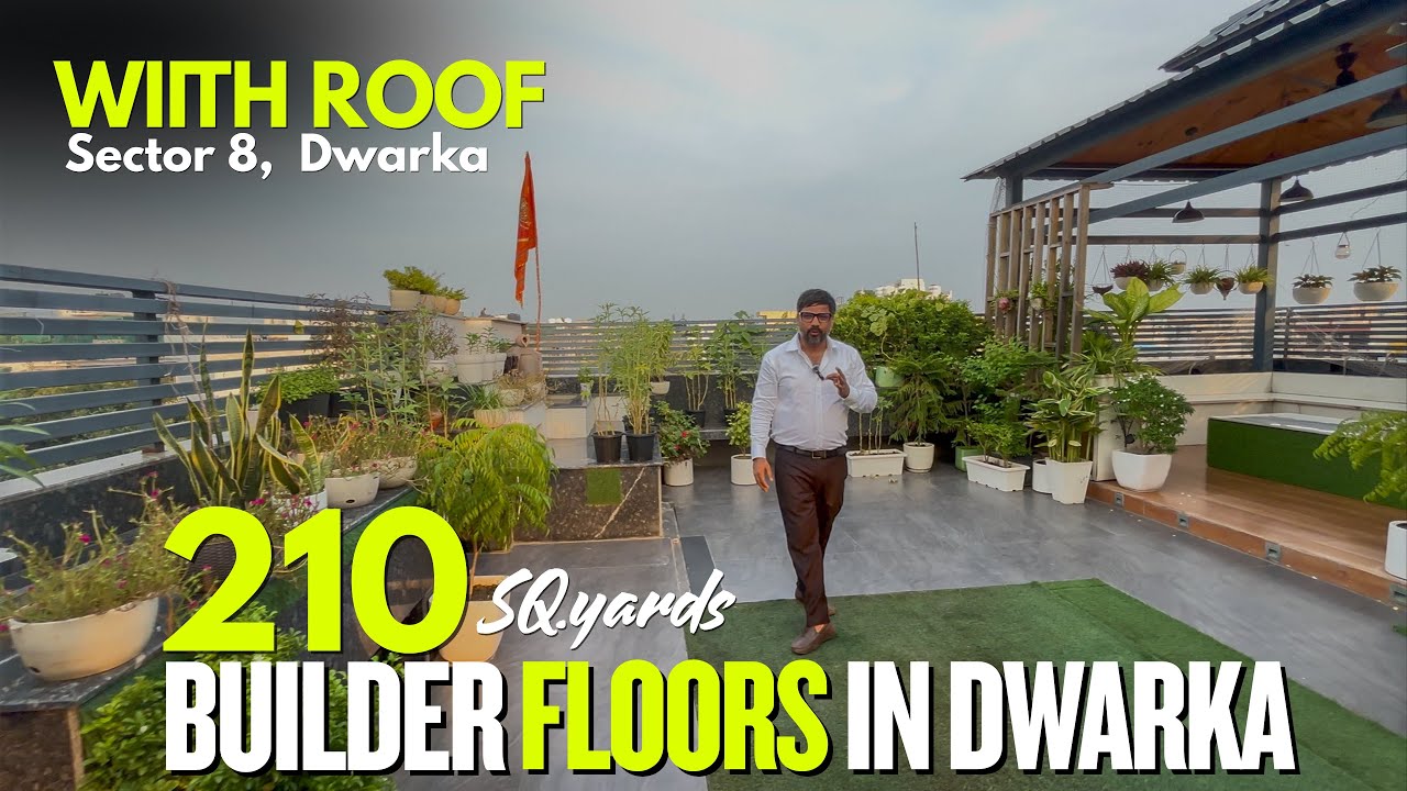 ❒ 210 sq.yards [ with Roof ] DDA Approved Builder Floors in Dwarka Flats For Sale - Sector 8, Dwarka
