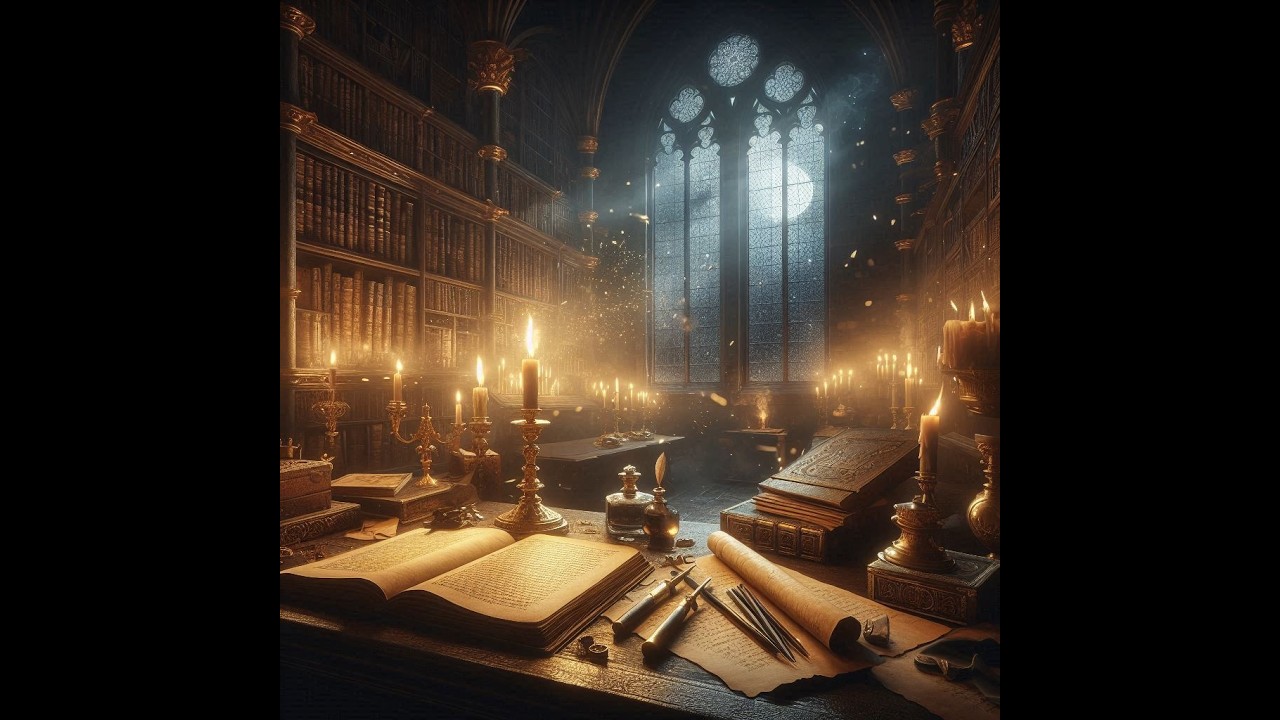 Moonlit Study Ambience – 3 hour Deep Academic Focus in the Archivist’s Chamber - Study Concentration