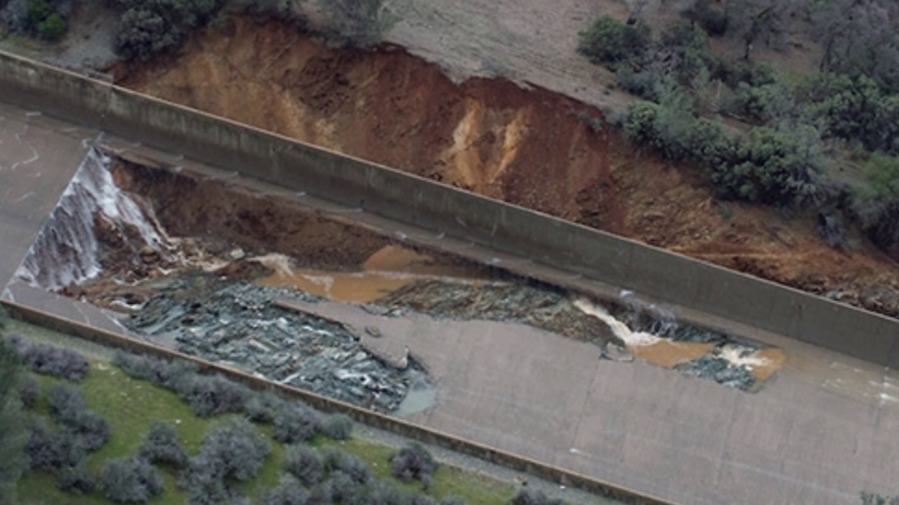 Cal OES Sky Tour:  Lake Oroville Spillway