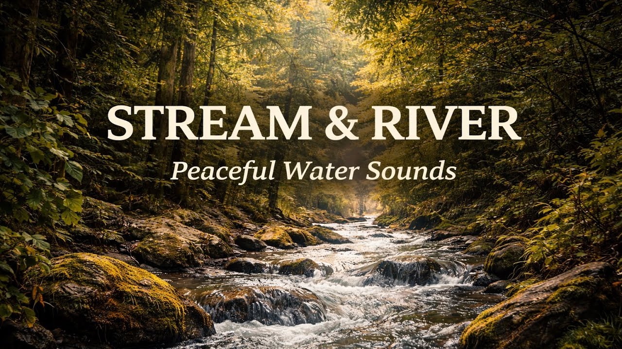 💦 Tranquil River 1 Hour Sleep, Focus & Relax 🌿
