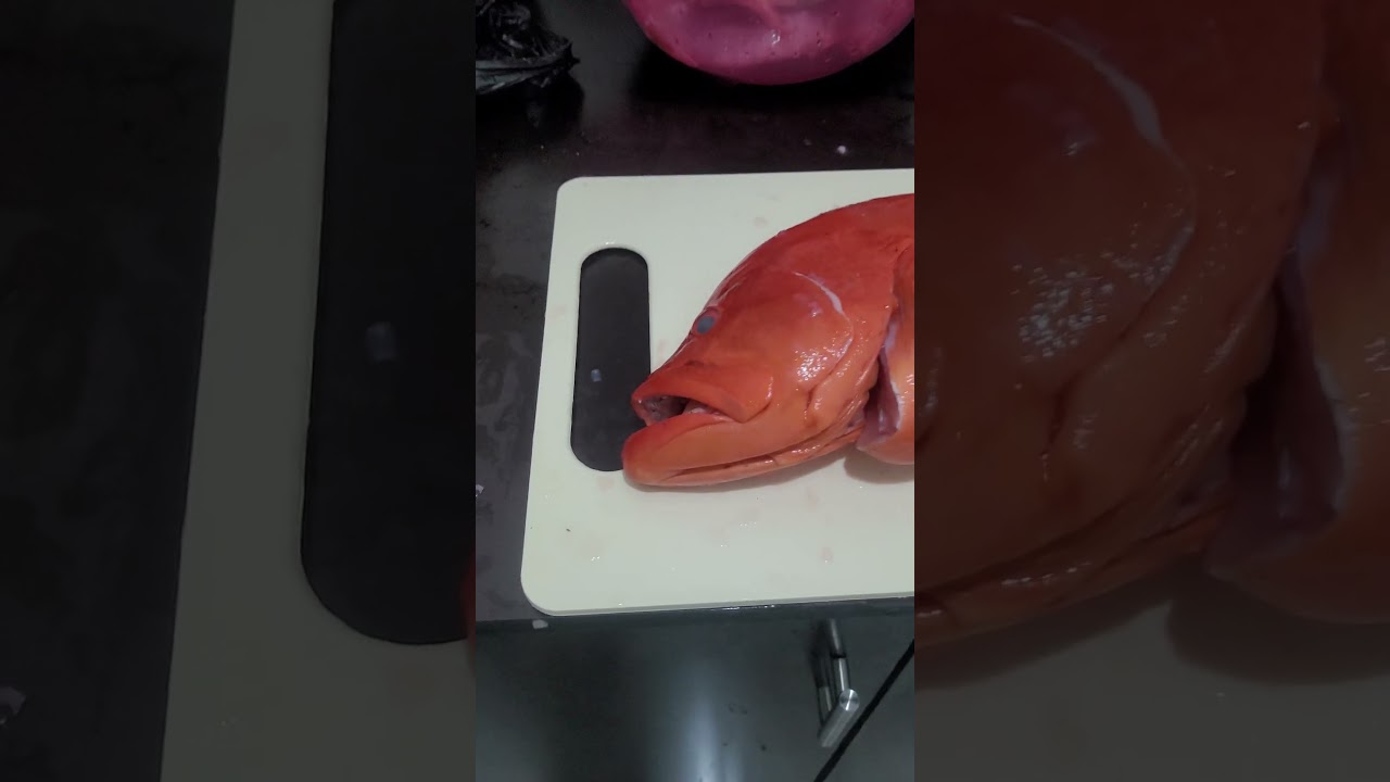 Red Snapper на ужин. 🇱🇰 Из океана &mdash; сразу на доску.#красныйокунь#группер#шриланка#ужин#рыба#готовим