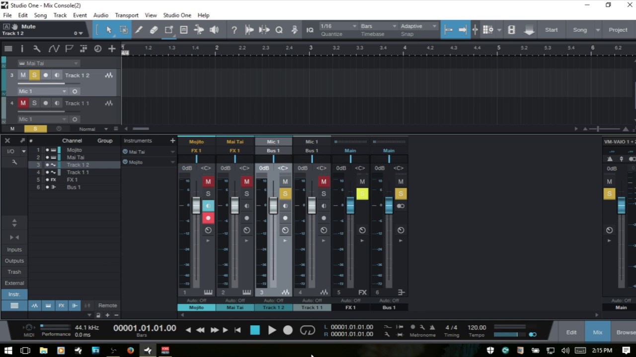 Learn Studio One 3 | The Mix Console | Part I