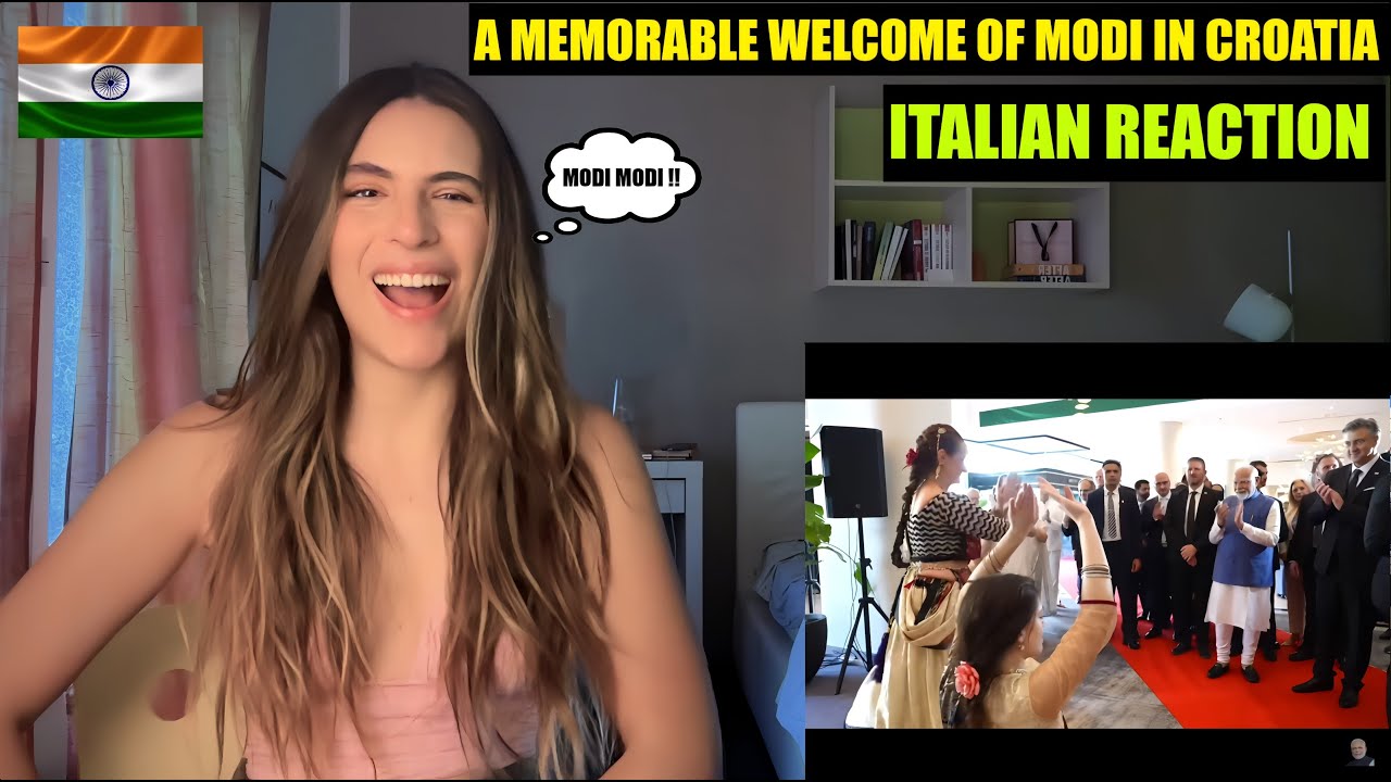 Italian Girl Reacts To Grand Welcome Of PM Modi In Croatia