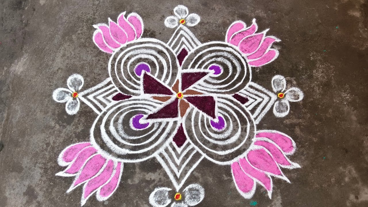 3*3dots easy padikoolam for bigginers🥰#koolamvideo#dailyvideo#youtubevideo#muggulu 