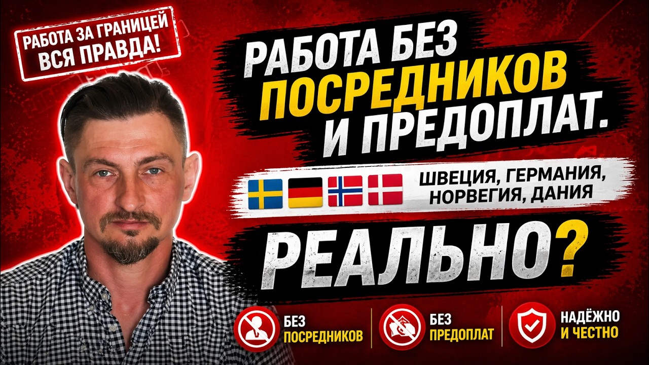 Норвегия, Швеция, Германия, Бельгия, Швейцария как найти работу без посредников
