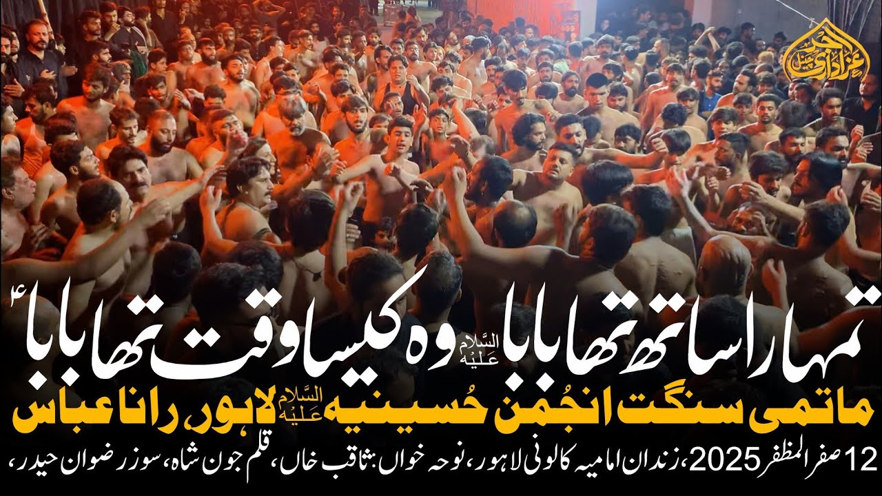 Tumhara Sath Tha Baba Wo Kesa Waqat Tha Baba | 12 Safar 2025 | Anjuman Hussainia | Salar Rana Abbas