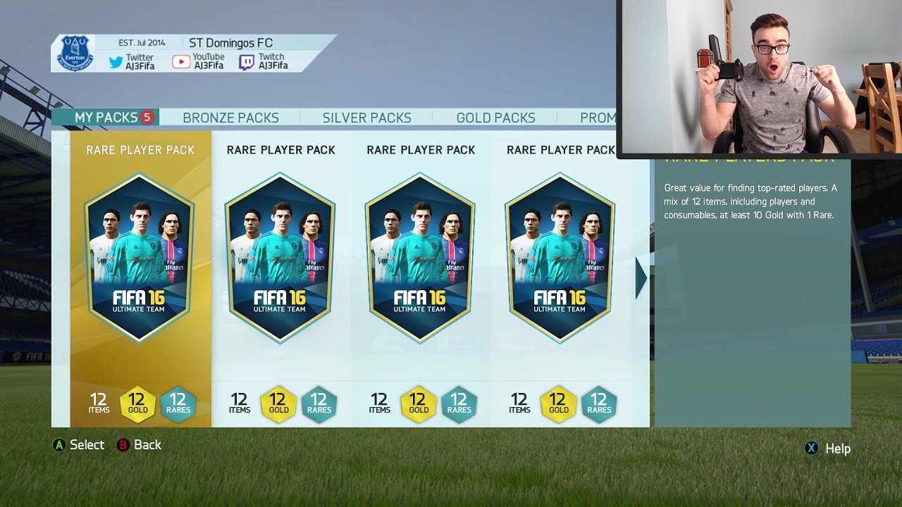 FIVE 50K PACKS!!! Fifa 16 Pack Opening