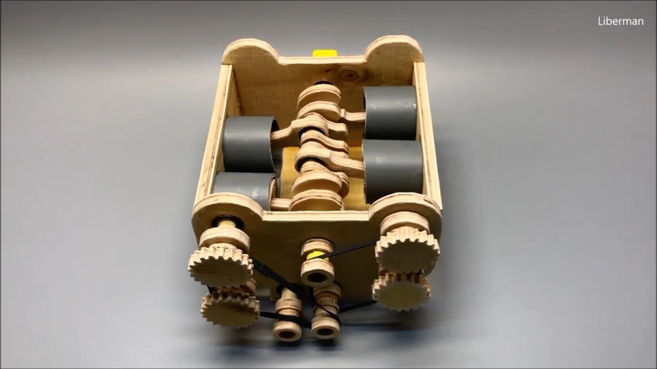DIY Clutch Mechanism Made from Wood
