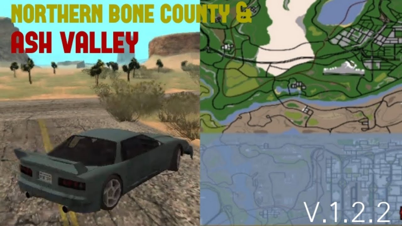 GTA SA Usa Mod - Exploring Northern Bone County & Ash Valley (Stars & Stripes v1.2.2)