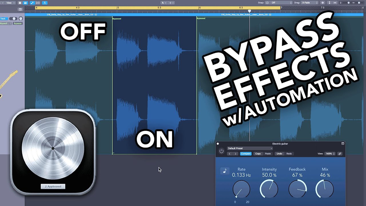 Logic Pro — «Обход» эффектов с помощью автоматизации (5 методов)