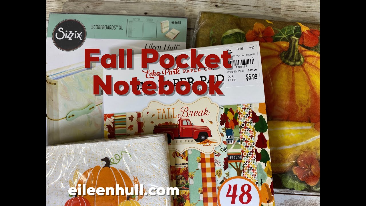 Fall Pocket Notebook with Napkin Decoupage Hack