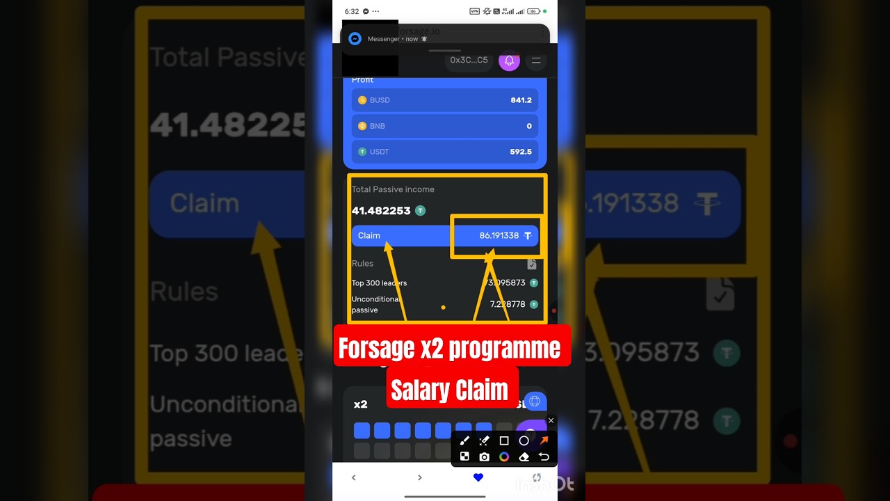 Forsage x2 programme salary Claim || forsage.  io income || network marketing || forsage | #forsage
