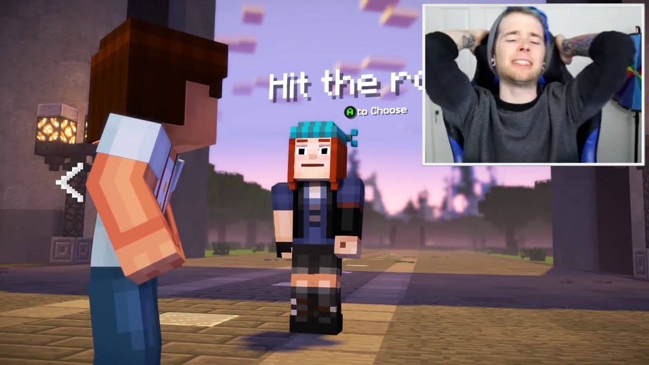 Youtubers react to CHOOSING TO LEAVE WITH PETRA / STAY!?!! - Minecraft Story Mode Season 2 EPISODE 5