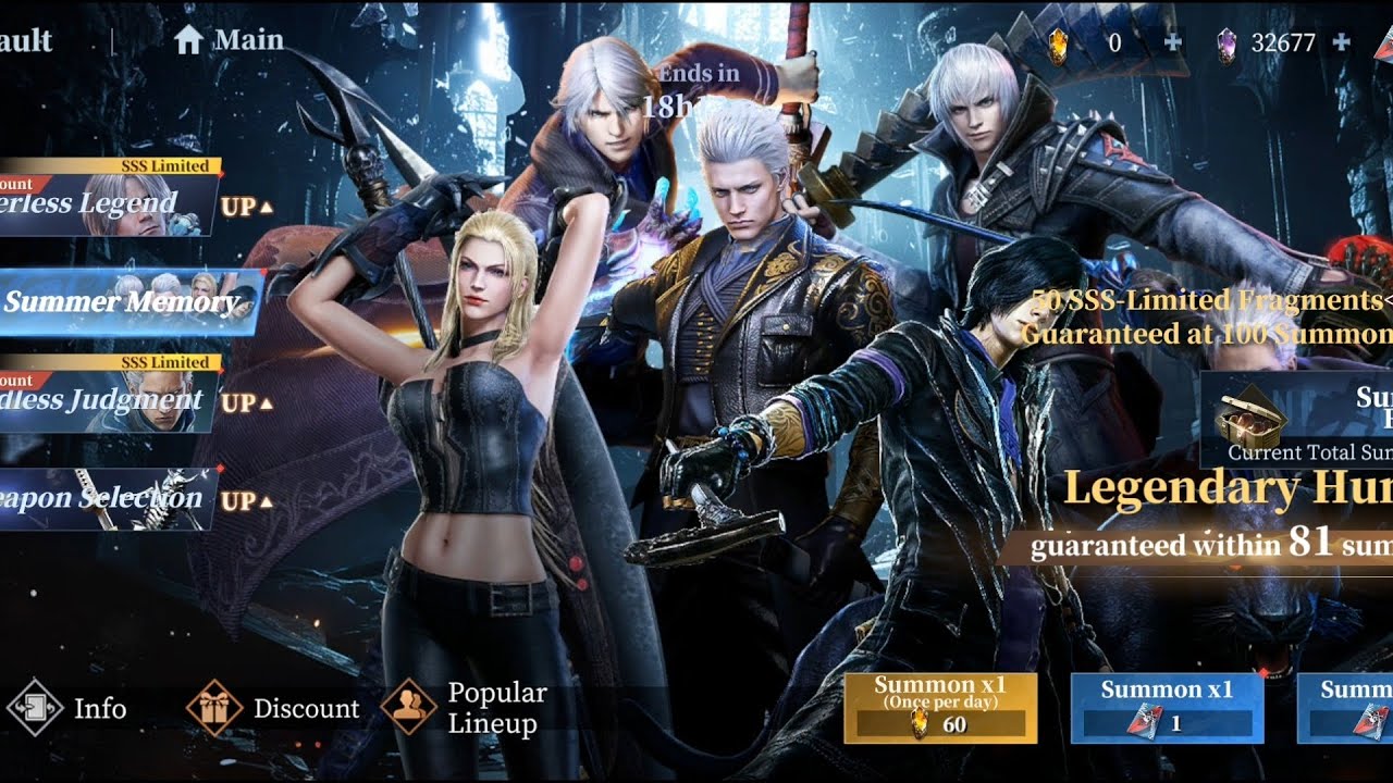 Devil May Cry: Peak Of Combat | GACHA BRUTAL DI EVENT  SUMMER MEMORY | ASIA