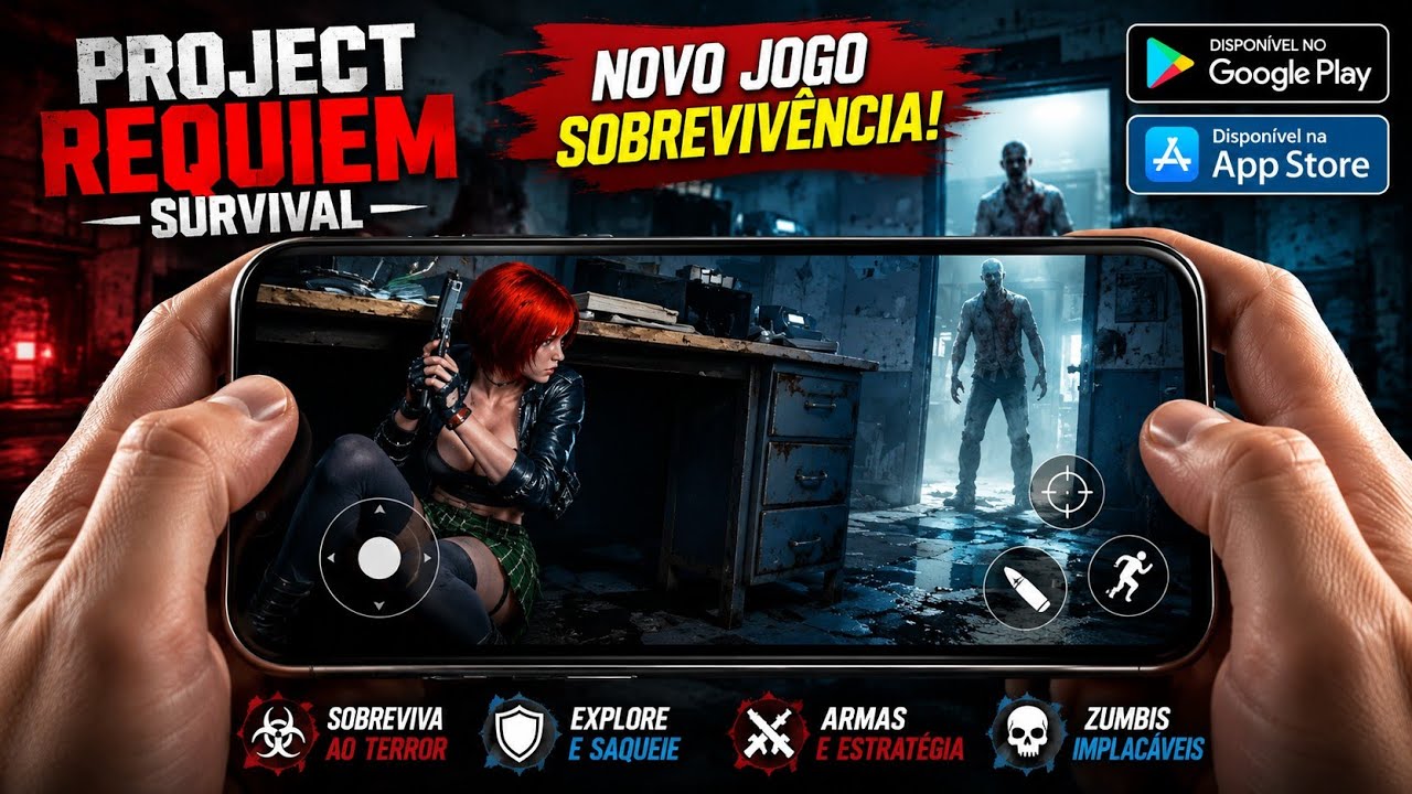 SAIU! PROJECT REQUIEM SURVIVAL NOVO JOGO DUBLADO PT BR PRA Android 