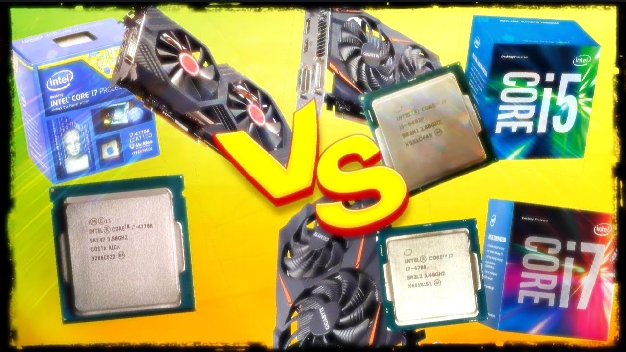 i7-4770k / RX 580 vs i5-6402p / GTX 1060 3gb vs i7-6700 / GTX 1060 3gb