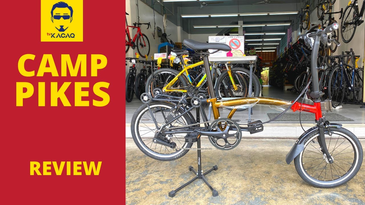 CAMP PIKES GEN 2 Sturmey Archer | Folding Bike Malaysia Sepeda Lipat | Brompton Copy Review [ENGSUB]