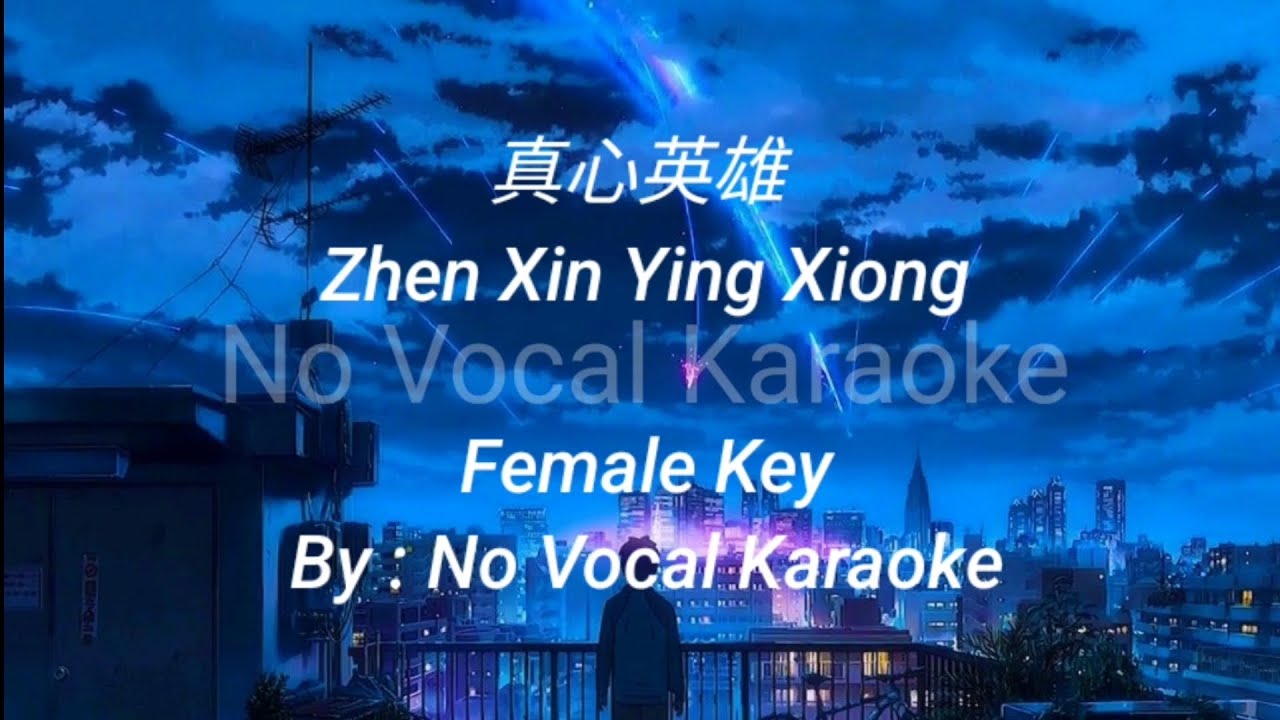 真心英雄 Zhen Xin Ying Xiong | No Vocal Karaoke | Female Key