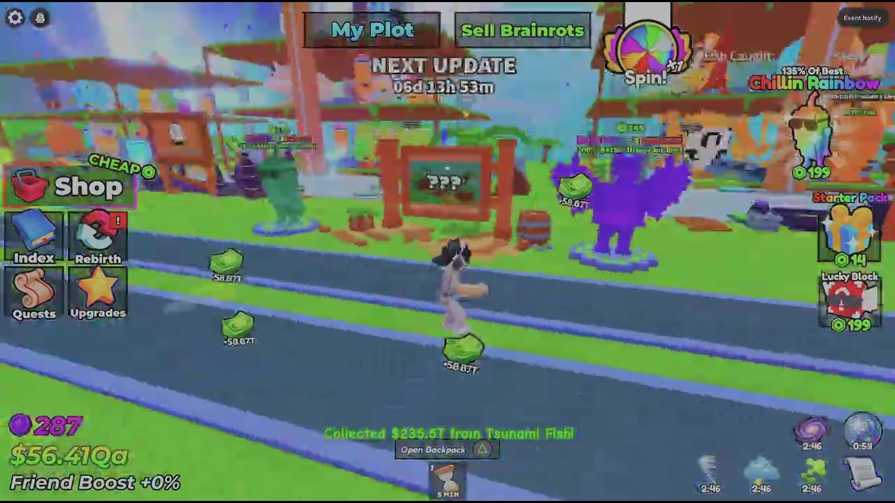 My fishing brainrots admin abuse Saturday 14th march 2026 hope u all enjoyed love yall thx for comin