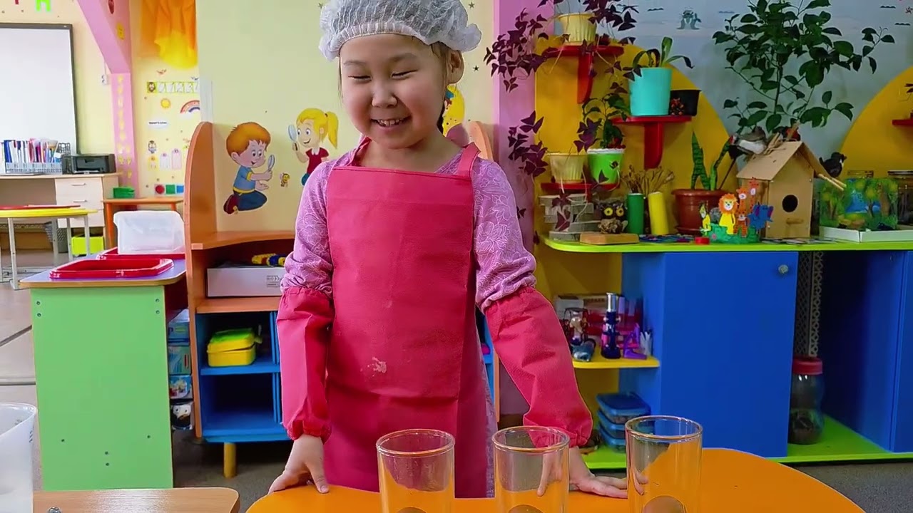 Опыт с солью. Корнилова Сайаана, 6 лет