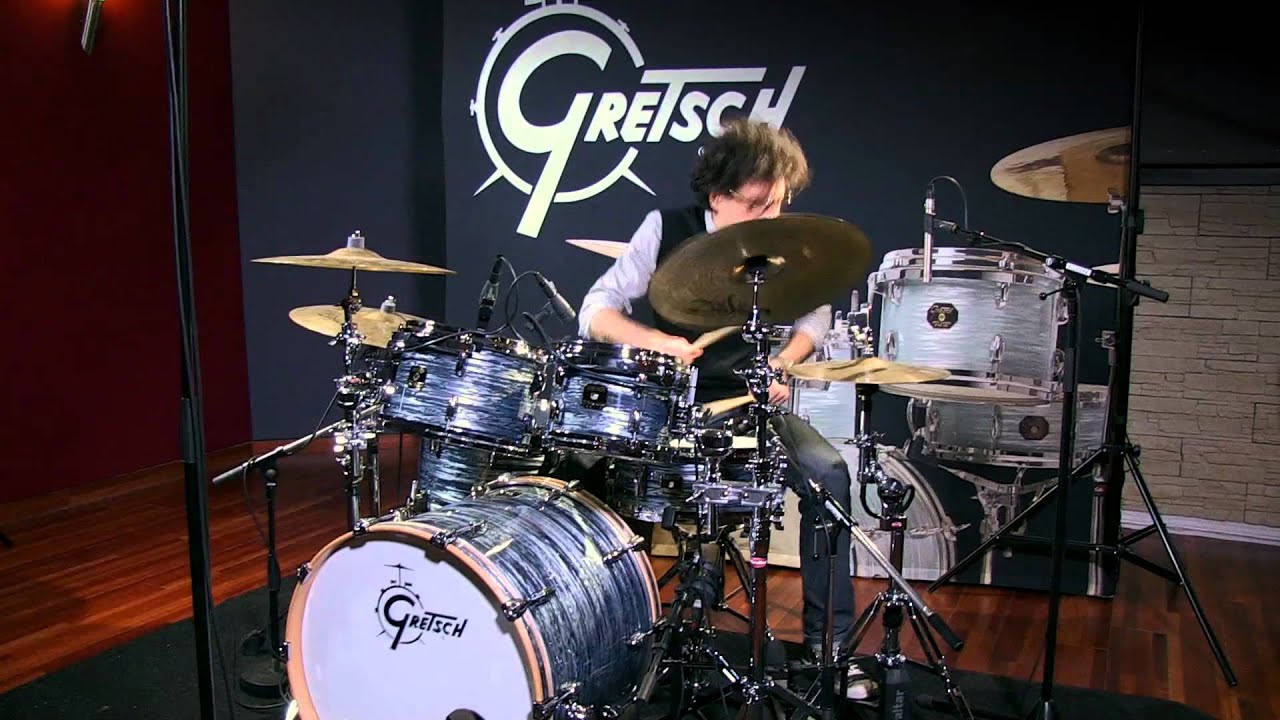 Yann Coste et la nouvelle Gretsch Renown Maple Rock 22
