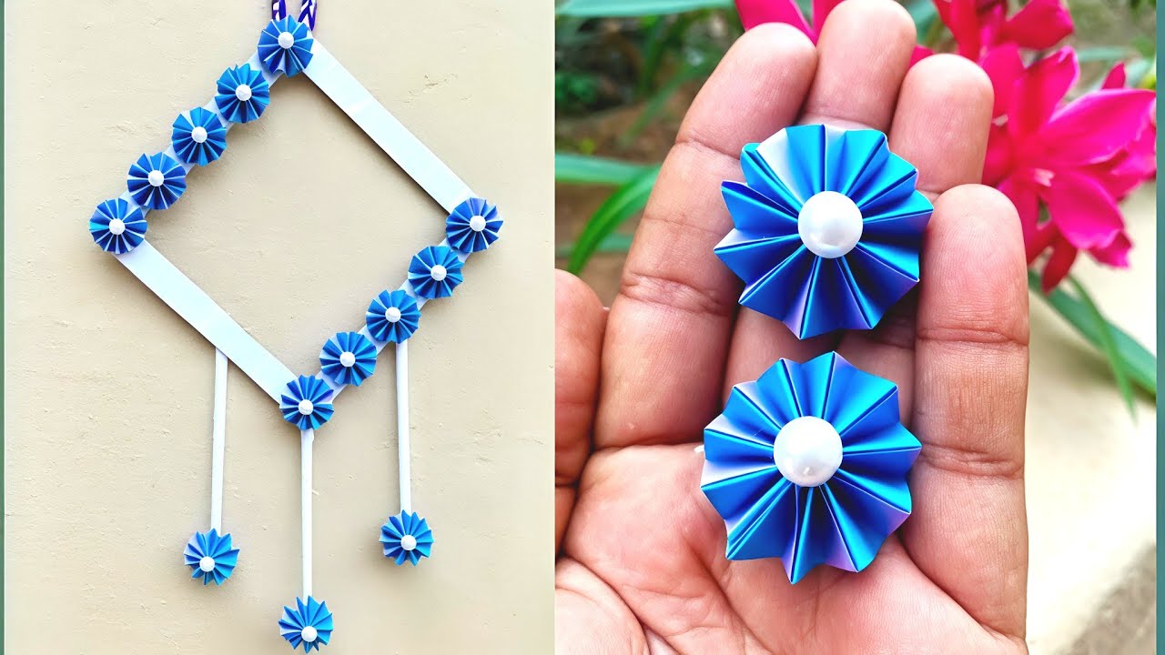 Amazing and Attractive Paper Flower Wall Hanging / Diy Paper flower wall hanging / Kovaicraft