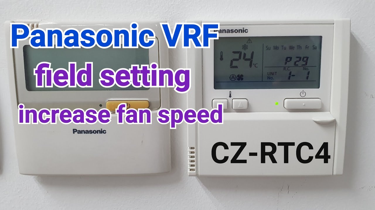 Panasonic FSV | How to increase ducted unit fan speed | CZ-TRC4 | CZ-TRC2