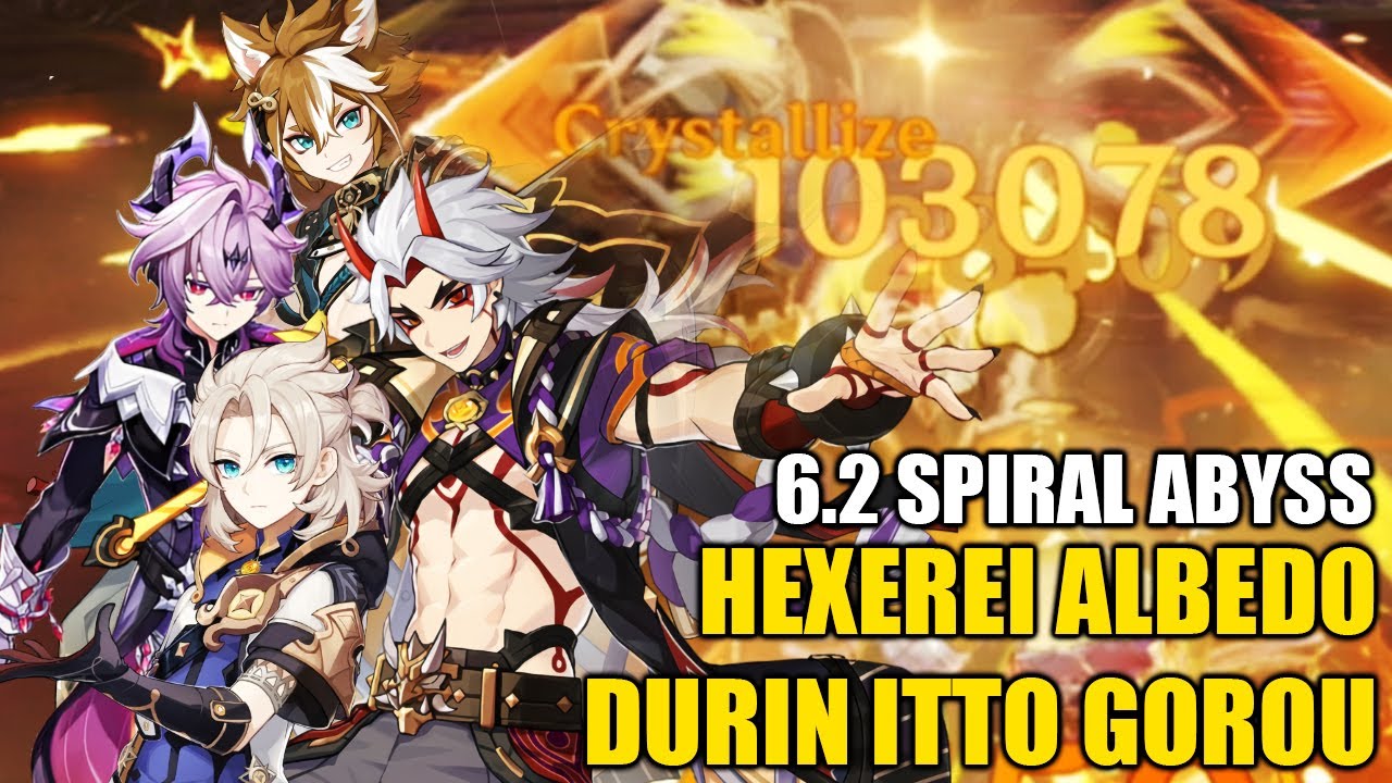 Hexerei C2 Albedo Durin Itto Gorou 6.2 Spiral Abyss Second Half