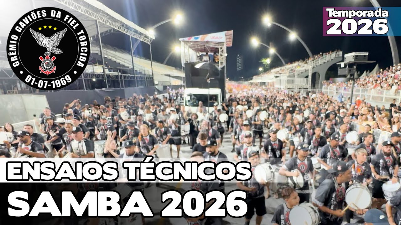 GAVIÕES DA FIEL 2026 | ENSAIO TÉCNICO LARGADA E PISTA | SAMBA AO VIVO #ETSP26