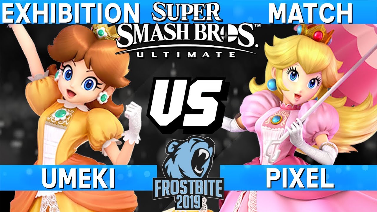 Frostbite 2019 Japan Exhibition - Umeki (Daisy) vs Pixel (Peach) - Smash Bros Ultimate
