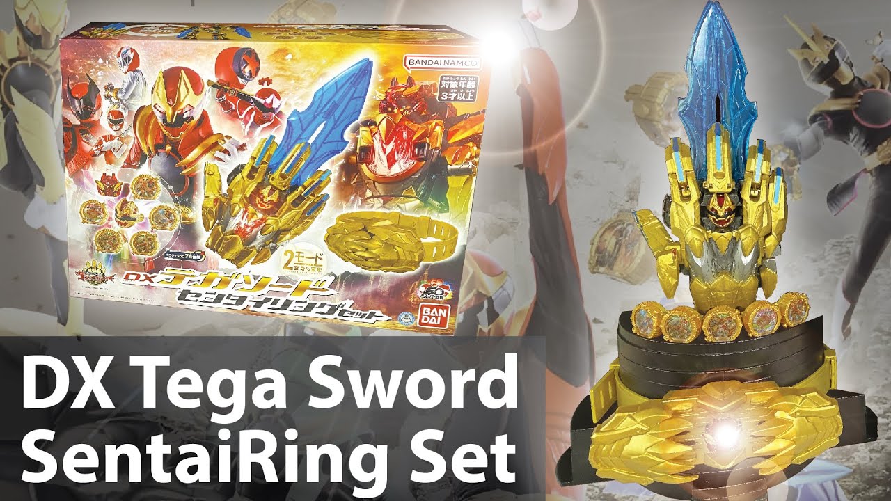 Mở Hộp và Review [Dx Tega Sword & Sentai Ring set]