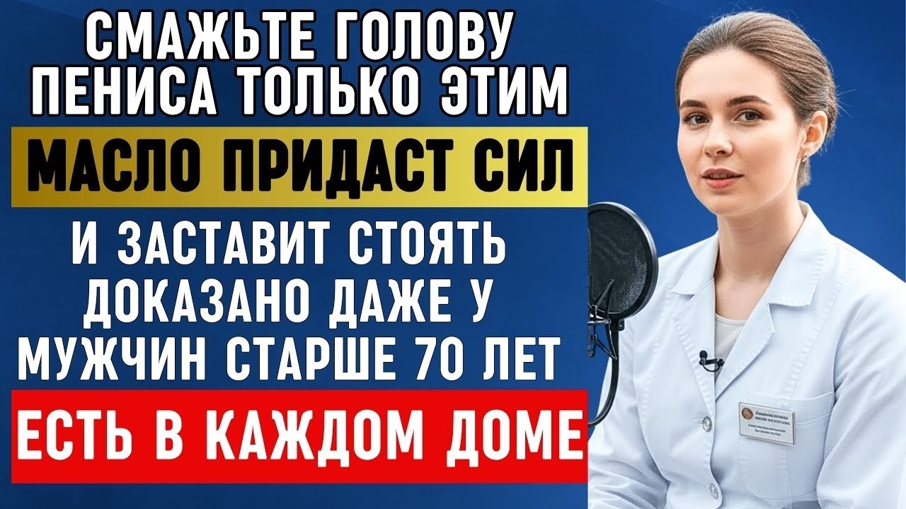 3 Натуральных Масла для Мужского Здоровья После 50 — Советы Доктора Ольги Смирновой