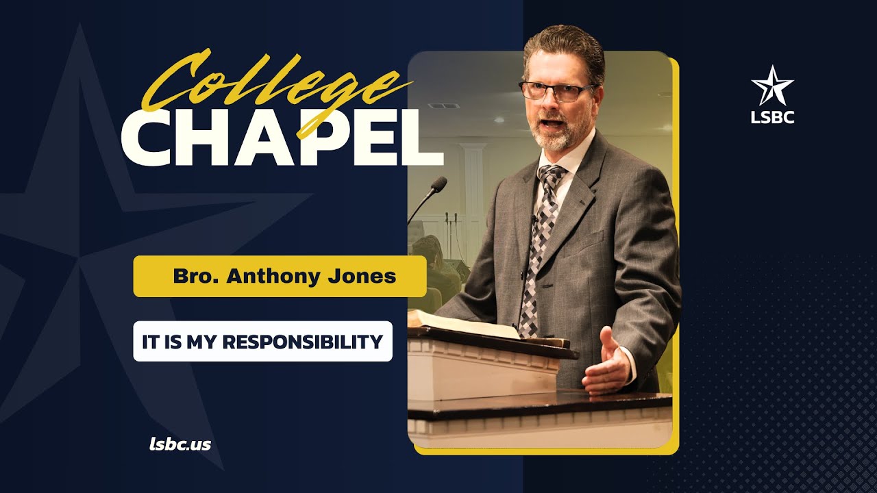 Anthony Jones: It Is My Responsibility