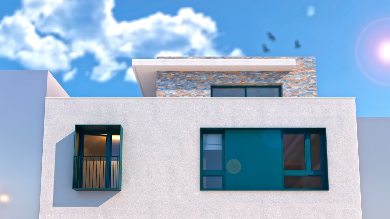 Vivienda Unifamiliar entre Medianeras con Patio Interior y Piscina