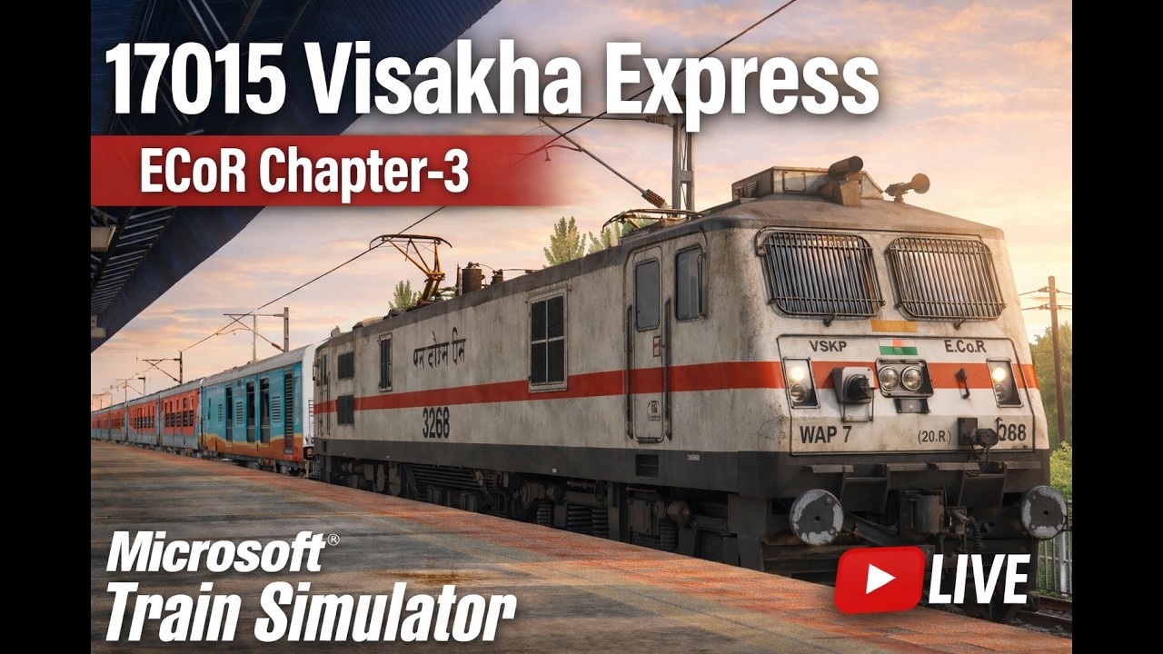 17015 BBSN - SC Visakha Exp ll PART-2 ll ECoR C-3 ll MSTS LIVE
