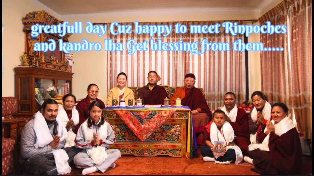 Today was a greatfull day.Cuz happy to meet Rinpoches and kandro lha..Get blessing from them…