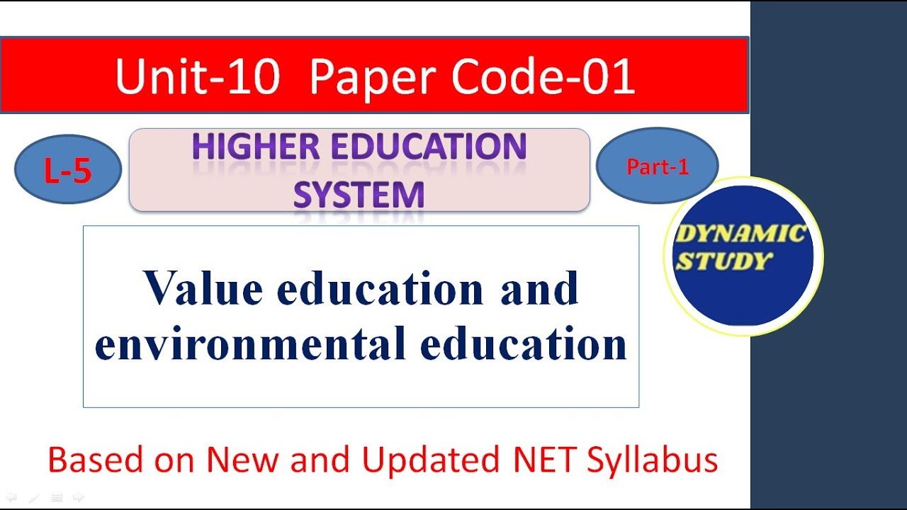 Value education and environmental education Lesson-5 Part-1