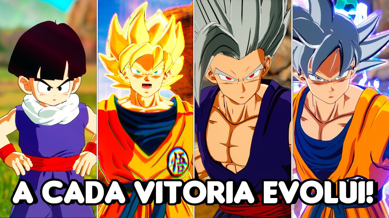 A CADA VITORIA O GOKU E GOHAN EVOLUI no DRAGON BALL SPARKING ZERO
