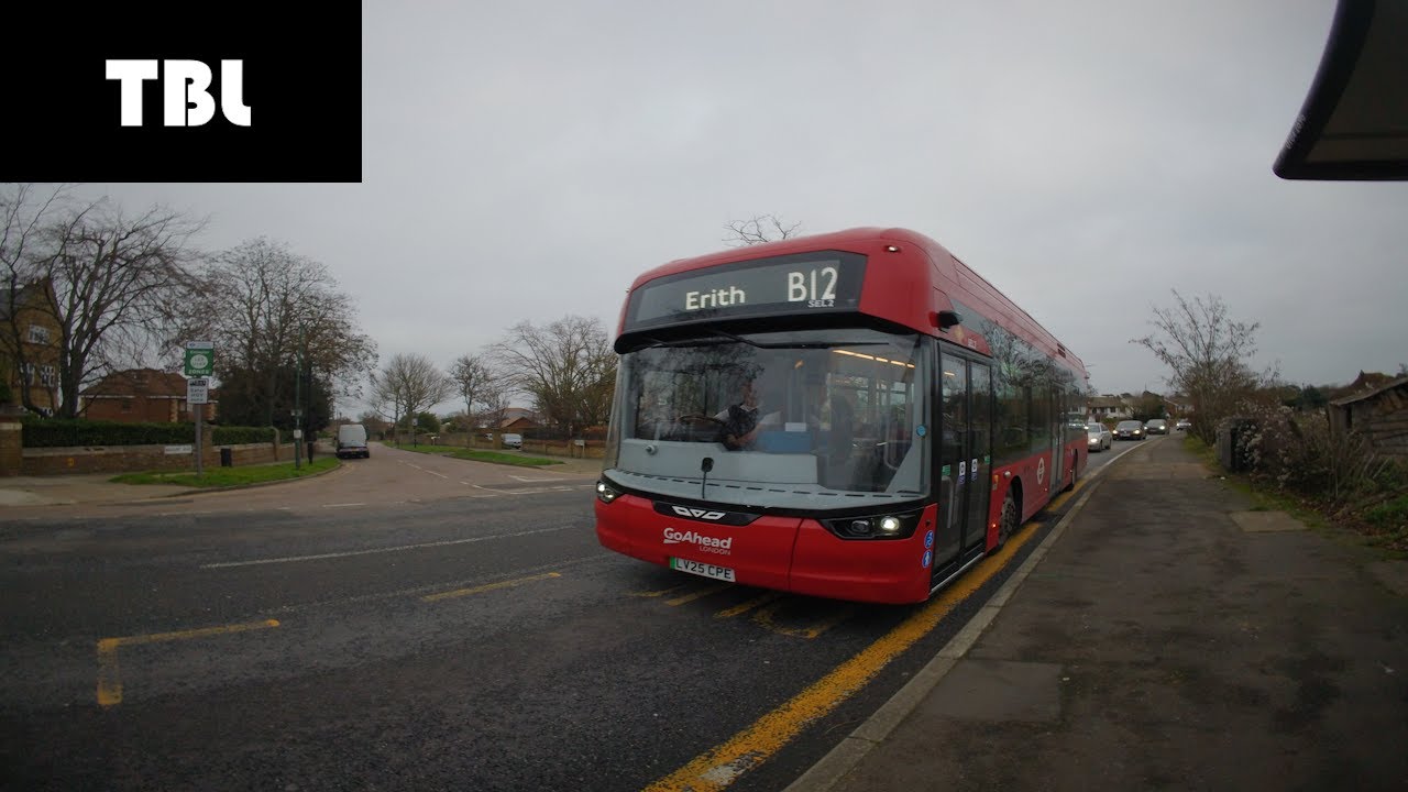 First Electric bus to be used on route B12 Journey on the London Bus route B12 (SEL2 LV25 CPE)