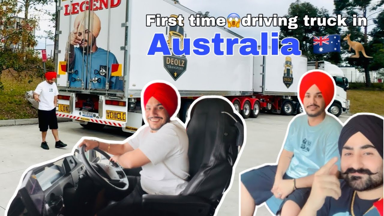 First time driving truck in Australia 🇦🇺🦘​⁠​⁠@BIRRAMGARHIA