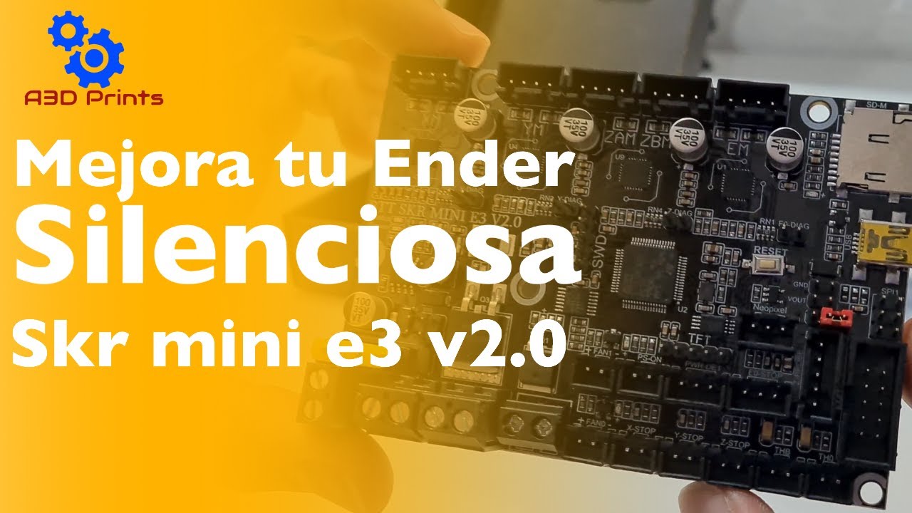 🤫 Silencia y mejora tu impresora 3D Ender 🛠 con la placa de 32 bits BTT SKR mini E3 V2 muy FACIL