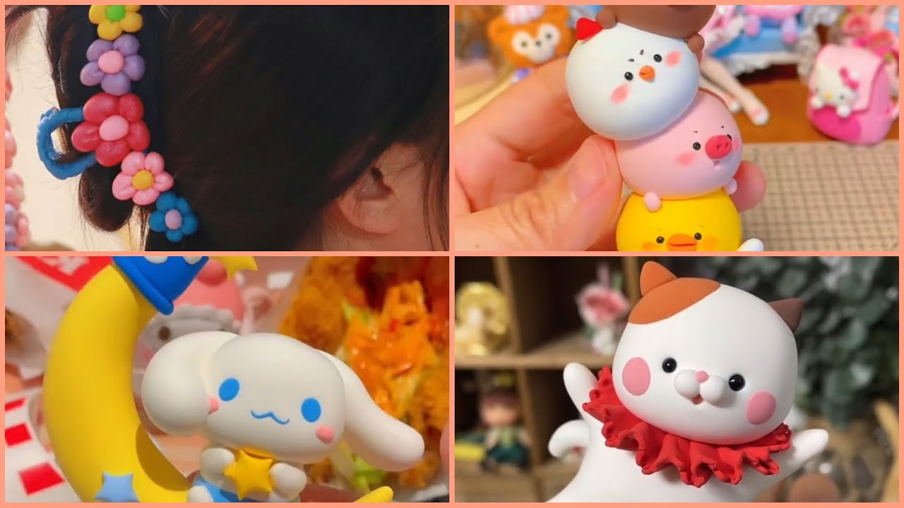 Cùng sáng tạo với đất sét tự khô (Phần 2)💫| Air Dry Clay🪐