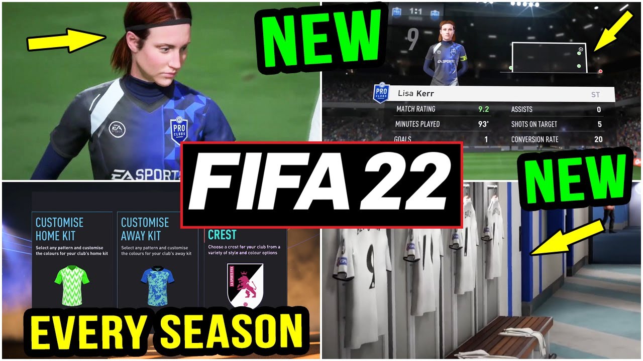 FIFA 22 NEWS | NEW CONFIRMED Pro Clubs & Career Mode Features, Pitch Notes & Additions