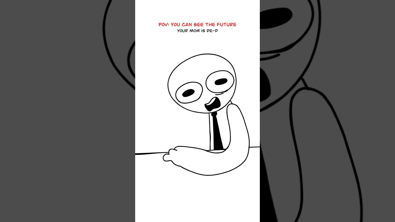 The Man Who Can See The Future 😳 (Animation Meme) #shorts