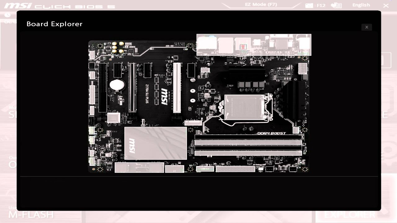 MSI Z170A SLI Plus Motherboard BIOS Overview