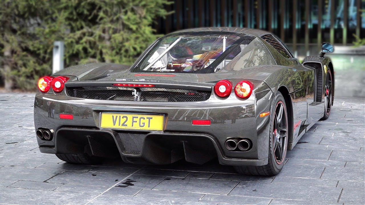 Ferrari Enzo full exposed CARBON Edition V12 Sounds | Start, Launch Control & Accelerations!